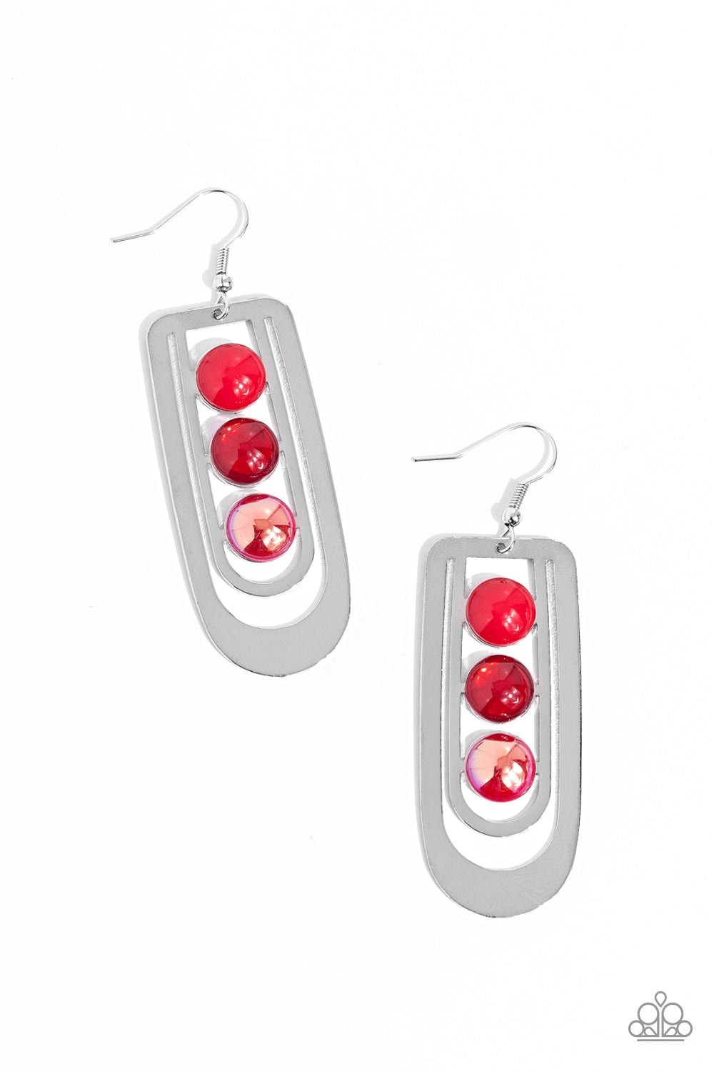 Paparazzi Layered Lure - Red Earrings