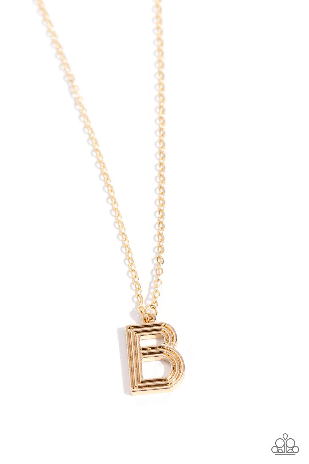 Paparazzi Leave Your Initials - Gold - B