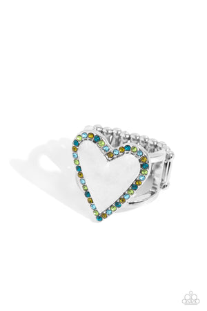 Paparazzi Smitten Shimmer - Green Ring