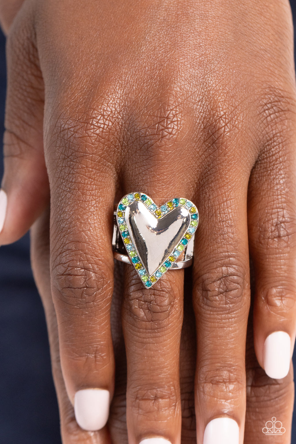 Paparazzi Smitten Shimmer - Green Ring