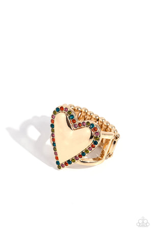 Paparazzi Smitten Shimmer - Gold Ring