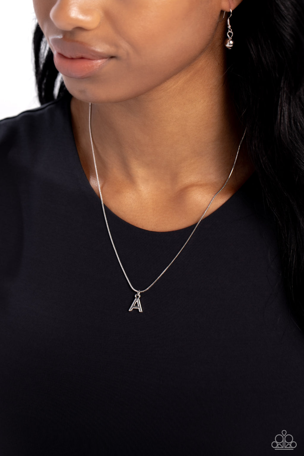 Paparazzi Seize the Initial - Silver Necklace - Letter A