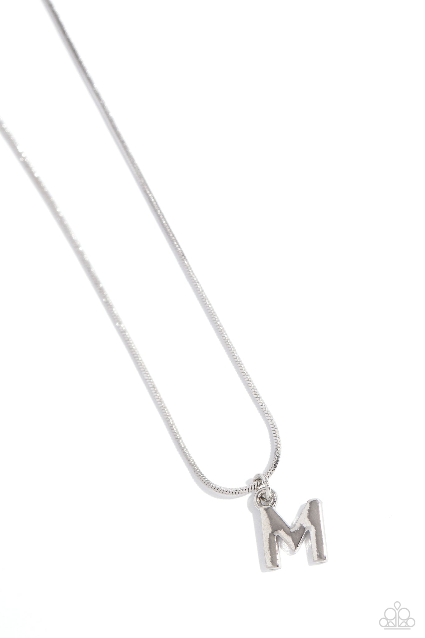 Paparazzi Seize the Initial - Silver Necklace - Letter M