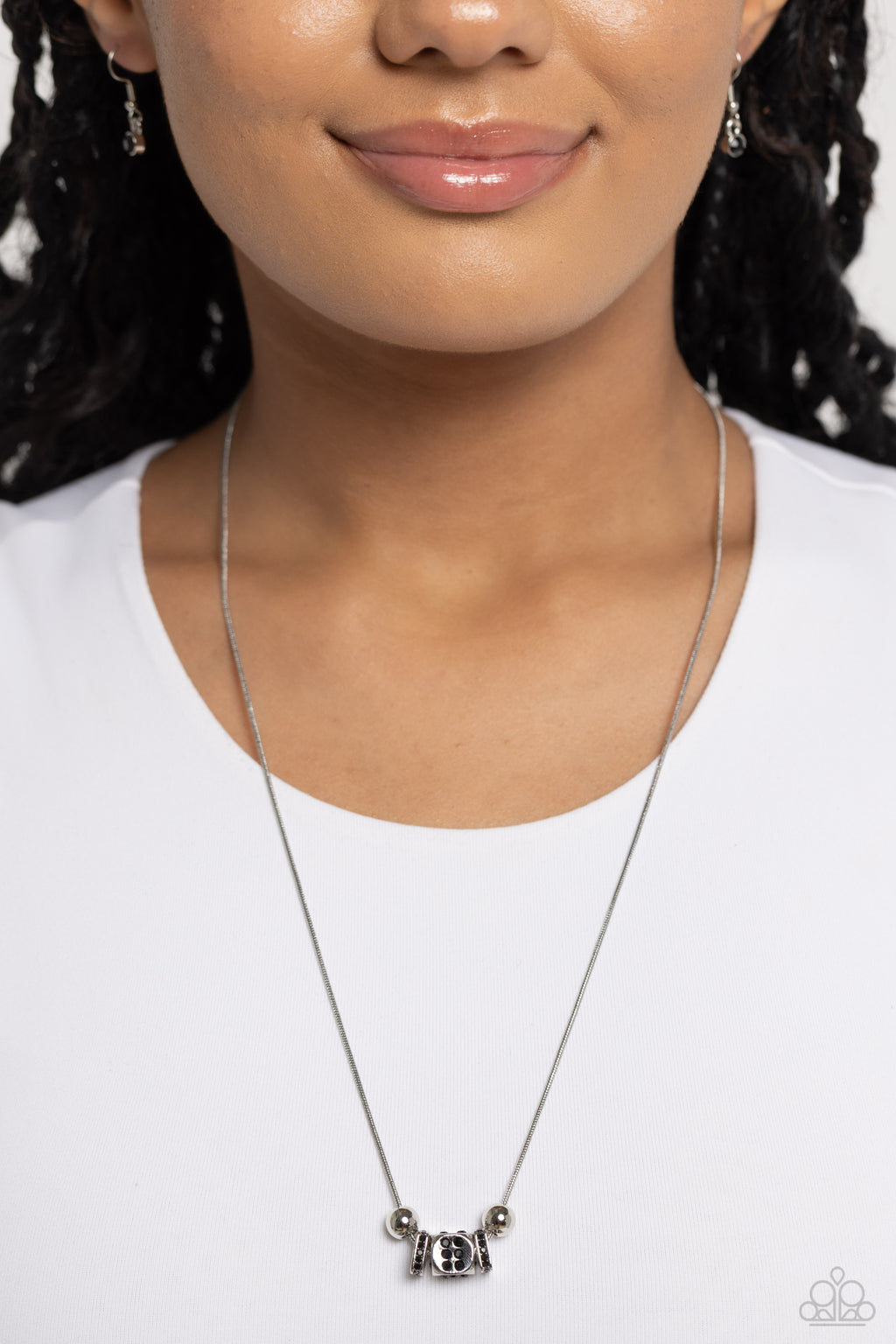 Paparazzi Rolling the Dice - Black Necklace