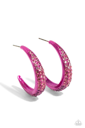 Paparazzi Obsessed with Ombré - Pink Earrings