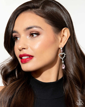 Paparazzi Lovers Lure - Pink Earrings