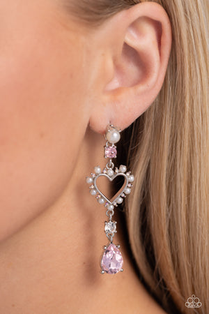 Paparazzi Lovers Lure - Pink Earrings