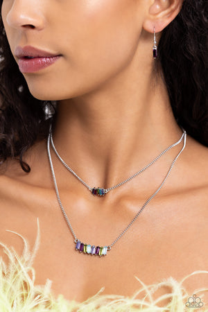 Paparazzi Easygoing Emeralds Multi Necklace & Emerald Ensemble Multi Bracelet