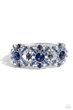 Paparazzi Shimmering Solo - Blue Bracelet