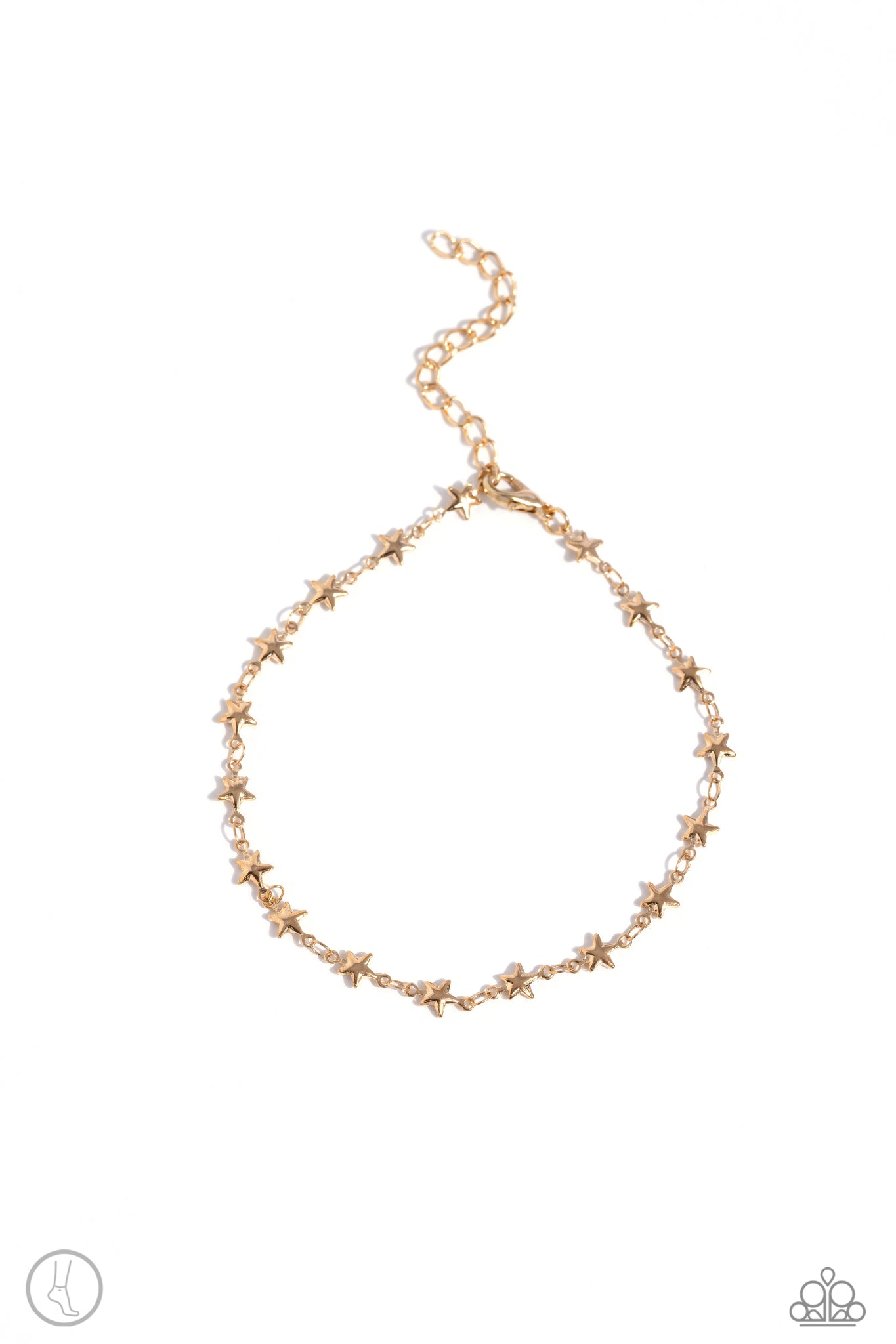 Paparazzi Starry Swing Dance - Gold Anklet