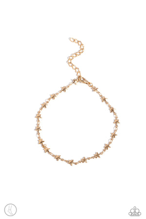 Paparazzi Starry Swing Dance - Gold Anklet