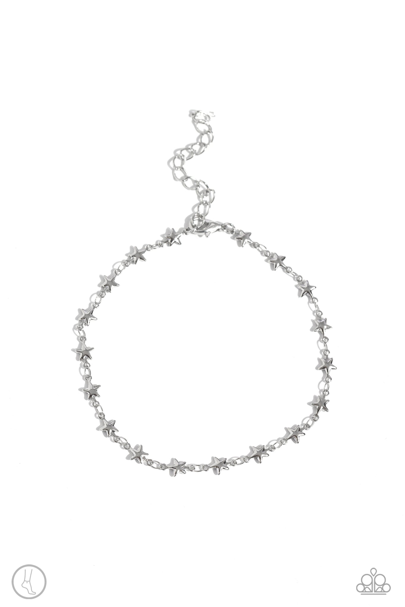 Paparazzi Starry Swing Dance - Silver Anklet