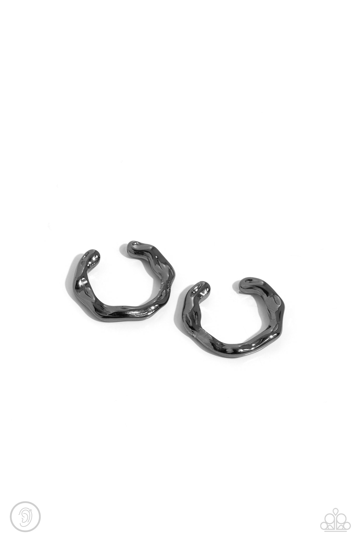 Paparazzi Enigmatic Echo - Black Ear Cuffs