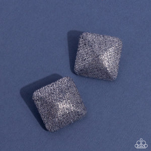 Paparazzi Commercially Corporate - Silver Post Earrings