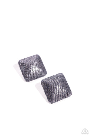 Paparazzi Commercially Corporate - Silver Post Earrings
