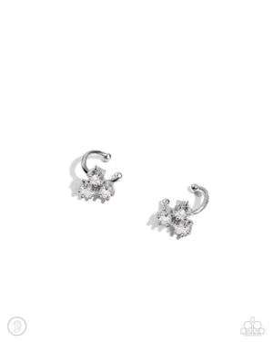 Paparazzi Ethereal Ensemble - White Ear Cuff
