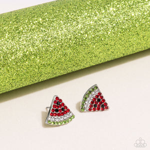 Paparazzi Watermelon Slice - Red Earrings