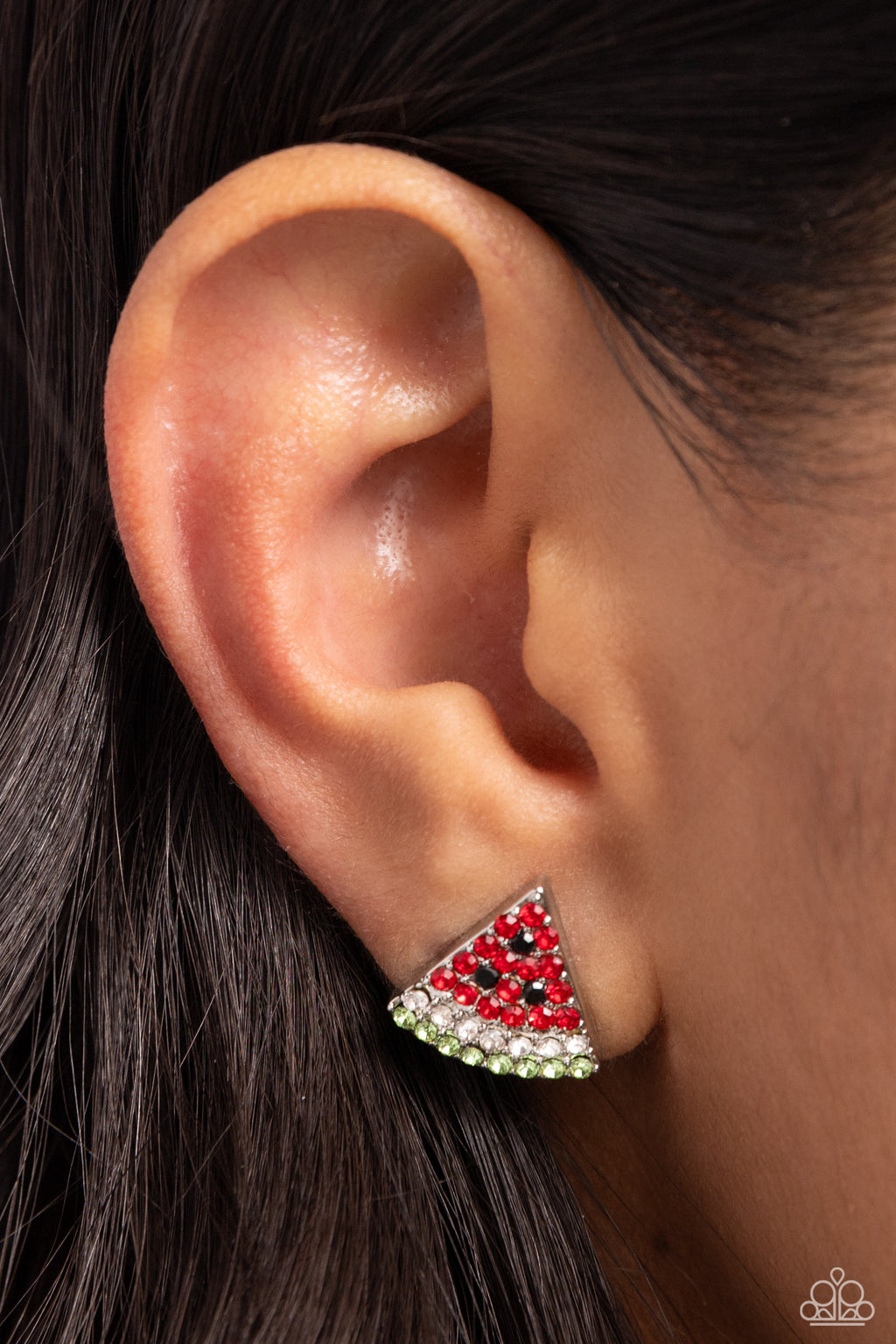 Paparazzi Watermelon Slice - Red Earrings
