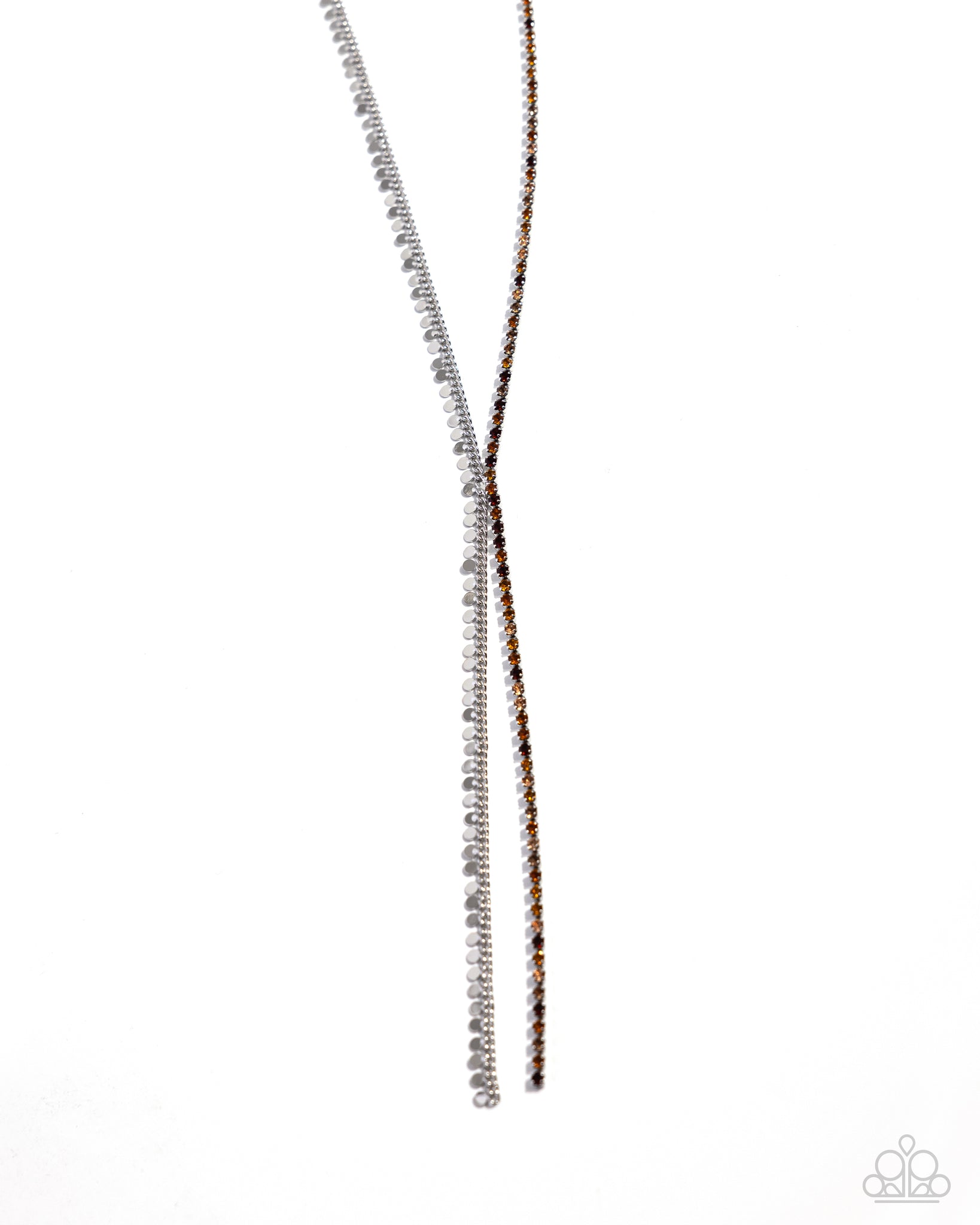 Paparazzi Elongated Eloquence - Brown Necklace