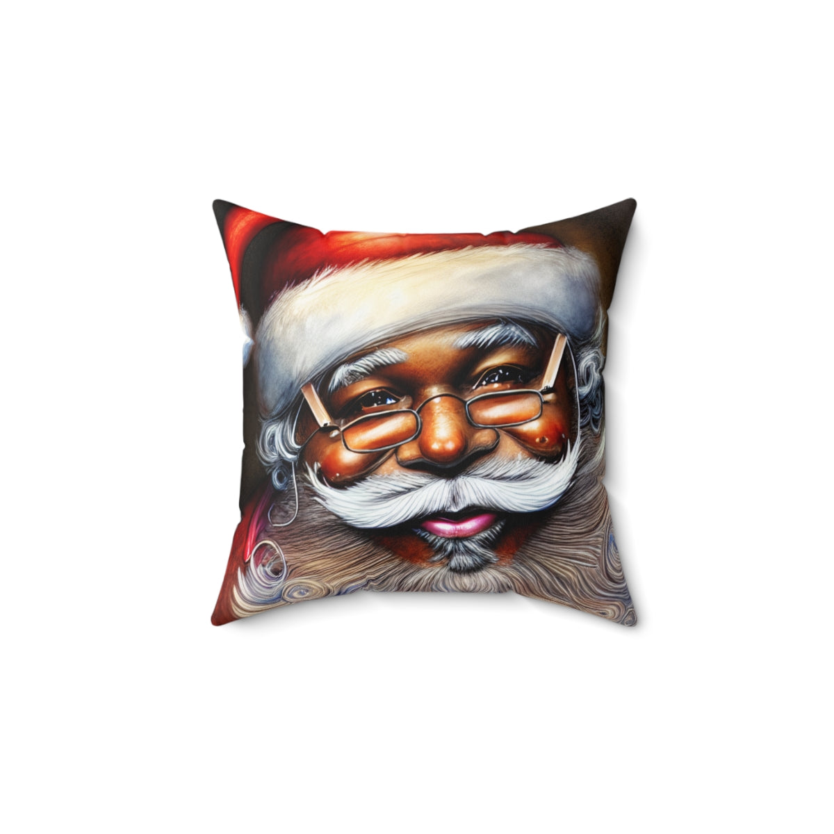 Black Santa Pillow
