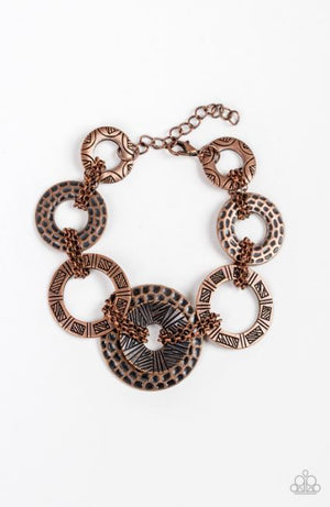 Paparazzi Way Wild - Copper Bracelet - Spellbound Jewelz