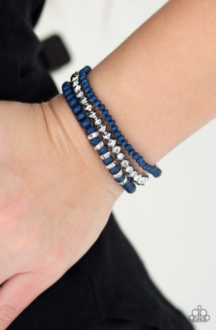 Paparazzi Ideal Idol - Blue Bracelet - Spellbound Jewelz