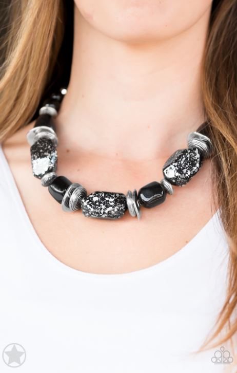 Paparazzi In Good Glazes - Black Necklace - Spellbound Jewelz