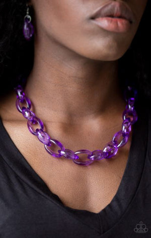 Paparazzi Ice Queen - Purple Necklace - Spellbound Jewelz