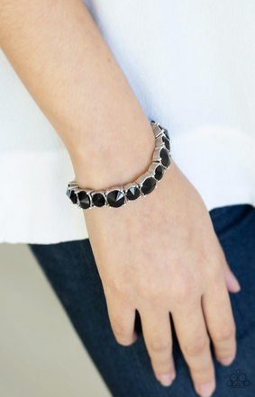 Paparazzi Born To Bedazzle - Black Bracelet - Spellbound Jewelz