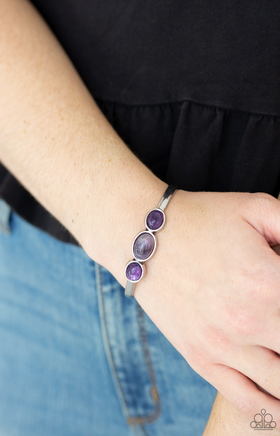 Rhinestone Rumble - Purple Bracelet – A Finishing Touch Jewelry