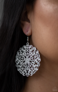 Paparazzi Ocean Paradise - White Earrings - Spellbound Jewelz