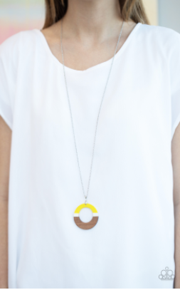 Paparazzi Sail Into The Sunset - Yellow Necklace - Spellbound Jewelz