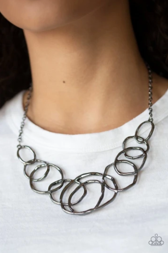 Paparazzi All Around Radiance - Black Necklace - Spellbound Jewelz