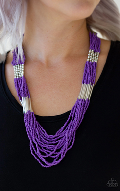 Paparazzi Let It BEAD - Purple Necklace