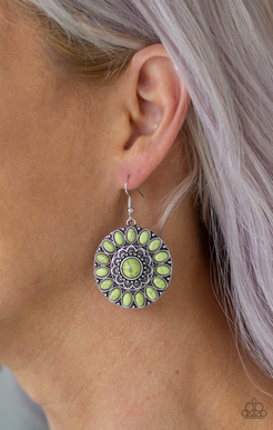 Paparazzi Desert Palette - Green Earrings