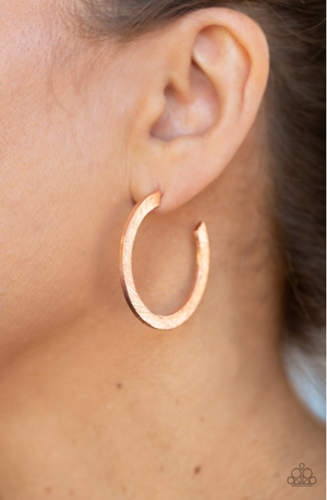 Paparazzi HAUTE Glam - Copper Earrings