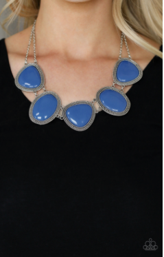 Paparazzi Viva La VIVID - Blue Necklace