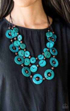 Paparazzi Catalina Coastin Wood Necklace
