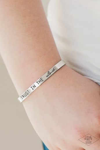 Paparazzi I PUT MY TRUST IN YOU - Silver Bracelet