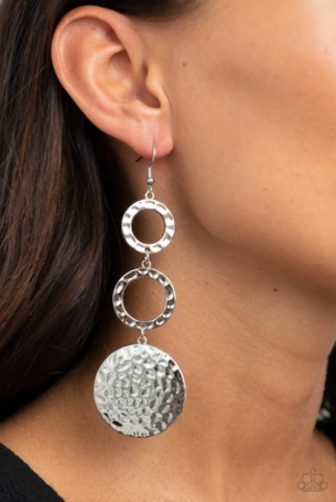 Paparazzi Blooming Baubles - Silver Earrings
