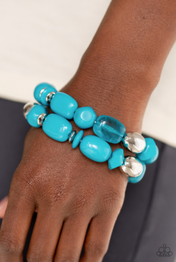 Paparazzi Fruity Flavor - Blue Bracelet