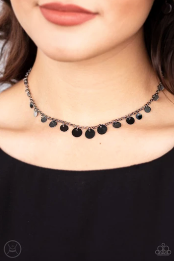 Paparazzi Necklace ~ Minimal Magic - Black Necklace