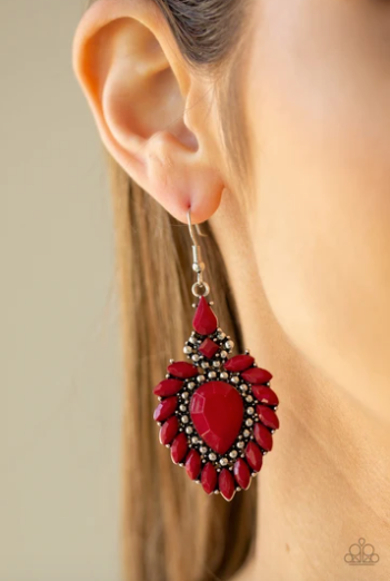 The LIONESS Den - Red Earrings