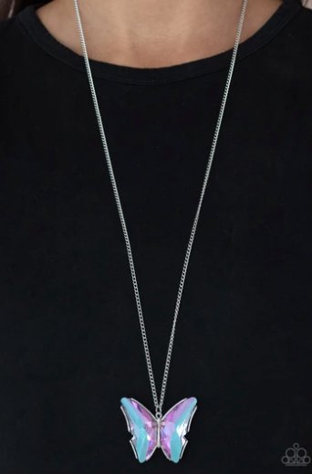 Paparazzi Life of the Party Exclusive - The Social Butterfly Effect Purple Necklace