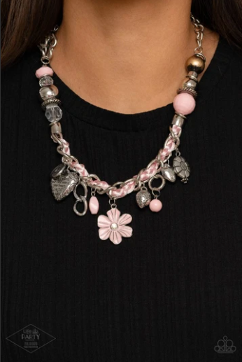 Paparazzi Charmed, I Am Sure - Pink - Necklace