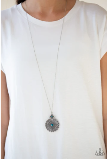 Paparazzi Walk on the Wildlflower Side - Blue Necklace