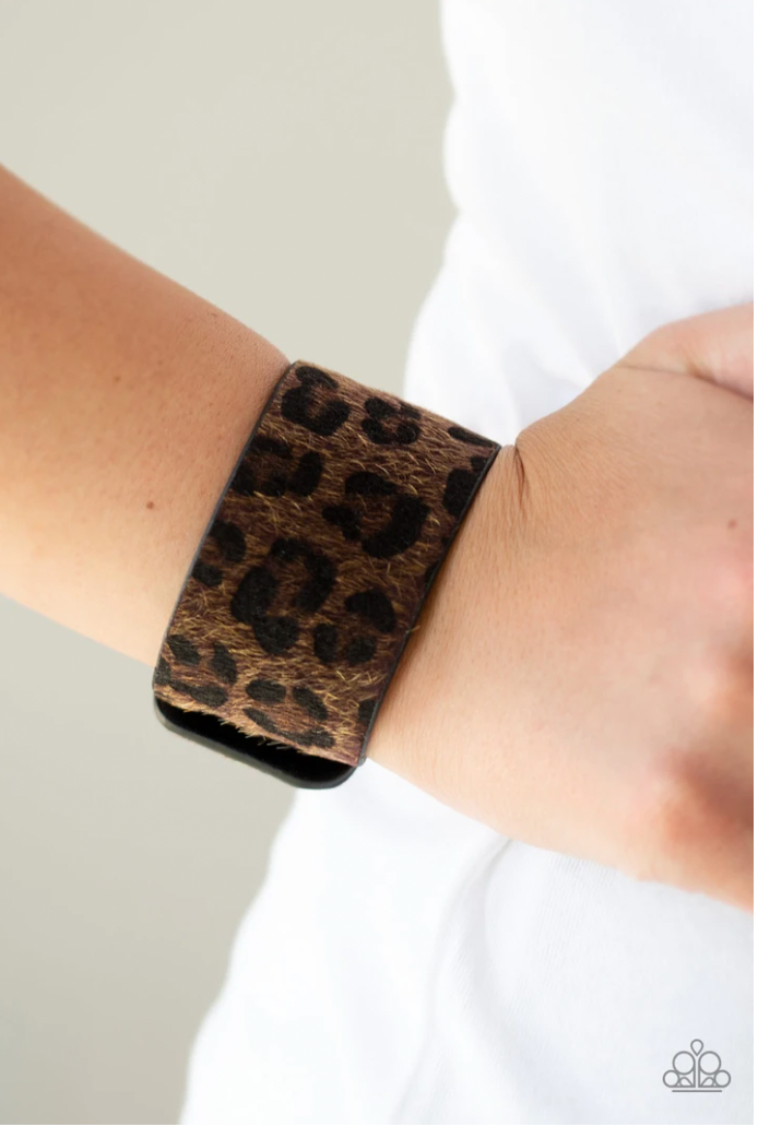 Paparazzi Cheetah Cabana - Brown Bracelet