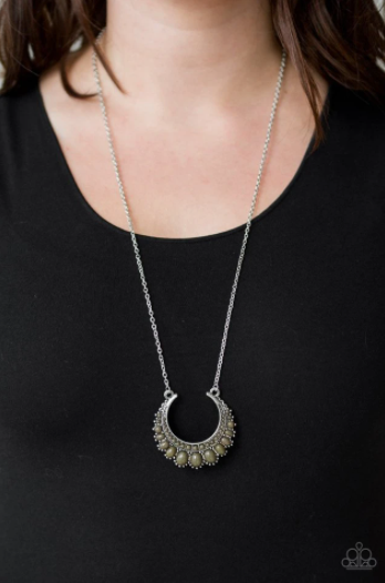 Paparazzi Count to ZEN - Green Necklace