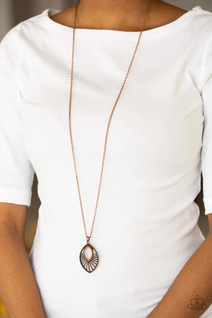 Paparazzi Court Couture - Copper Necklace