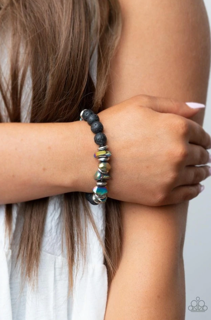 Paparazzi Volcanic Vacay - Multi Urban Bracelet